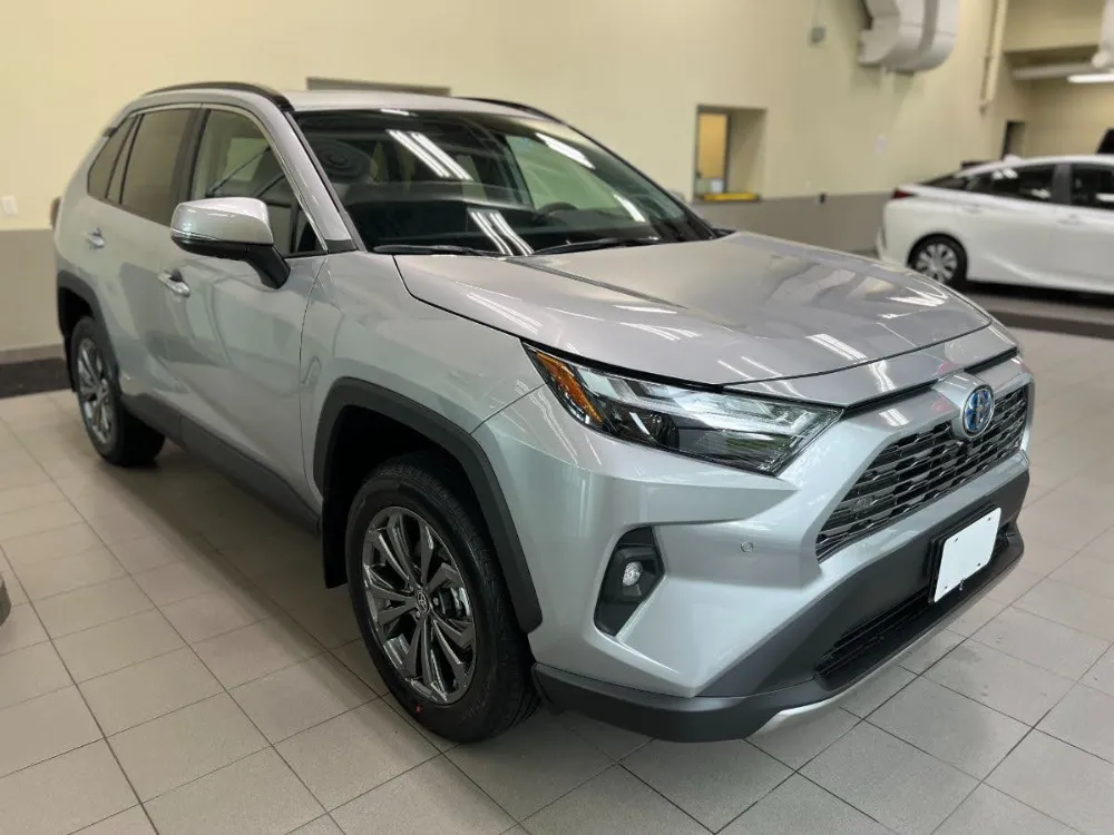 2022 RAV4 Hybrid Limited Photo Gallery Silver Black Interior 10
